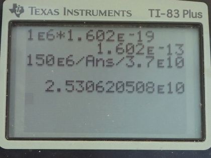 OpenStax College Physics, Chapter 32, Problem 50 (PE) calculator screenshot 1