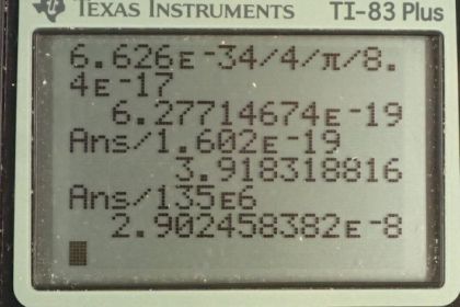 OpenStax College Physics, Chapter 33, Problem 19 (PE) calculator screenshot 1