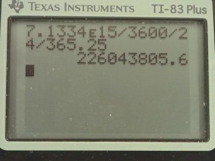 OpenStax College Physics, Chapter 34, Problem 6 (PE) calculator screenshot 2