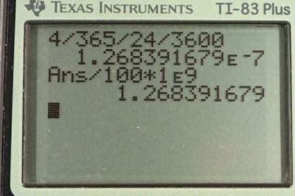OpenStax College Physics, Chapter 1, Problem 9 (PE) calculator screenshot 1
