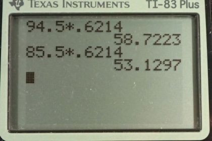 OpenStax College Physics, Chapter 1, Problem 13 (PE) calculator screenshot 2