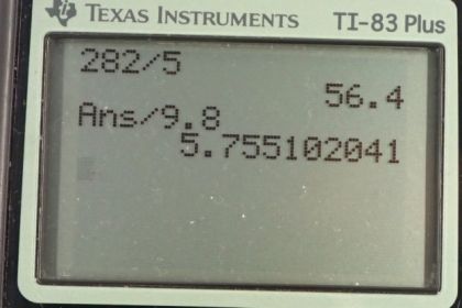 OpenStax College Physics, Chapter 2, Problem 17 (PE) calculator screenshot 1