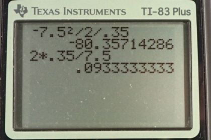OpenStax College Physics, Chapter 2, Problem 33 (PE) calculator screenshot 1