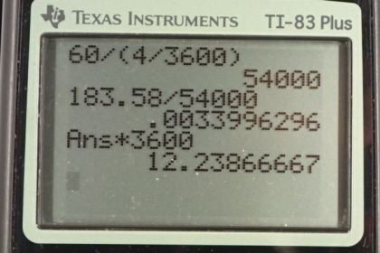 OpenStax College Physics, Chapter 2, Problem 39 (PE) calculator screenshot 1