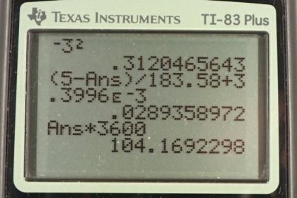 OpenStax College Physics, Chapter 2, Problem 39 (PE) calculator screenshot 3