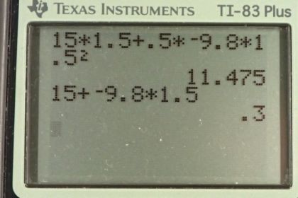 OpenStax College Physics, Chapter 2, Problem 41 (PE) calculator screenshot 3