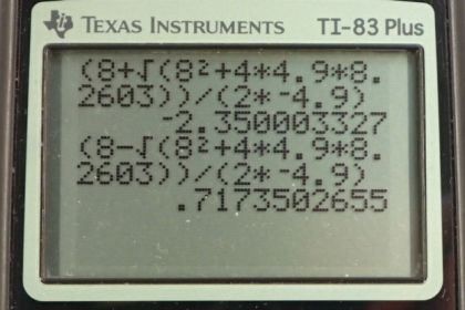OpenStax College Physics, Chapter 2, Problem 47 (PE) calculator screenshot 2