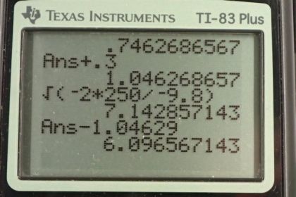 OpenStax College Physics, Chapter 2, Problem 53 (PE) calculator screenshot 3
