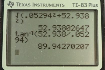 OpenStax College Physics, Chapter 3, Problem 9 (PE) calculator screenshot 2