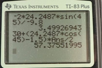 OpenStax College Physics, Chapter 3, Problem 47 (PE) calculator screenshot 2