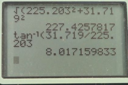 OpenStax College Physics, Chapter 3, Problem 58 (PE) calculator screenshot 2