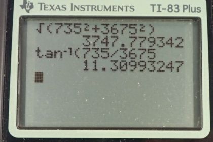 OpenStax College Physics, Chapter 4, Problem 11 (PE) calculator screenshot 2