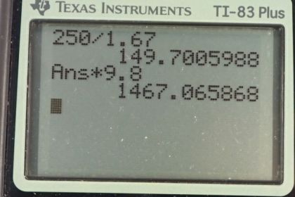 OpenStax College Physics, Chapter 4, Problem 13 (PE) calculator screenshot 1