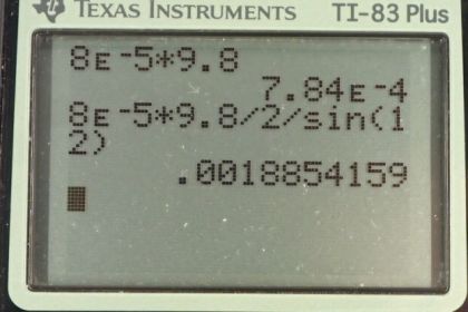 OpenStax College Physics, Chapter 4, Problem 19 (PE) calculator screenshot 1