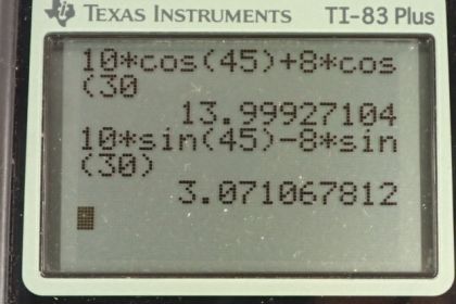 OpenStax College Physics, Chapter 4, Problem 31 (PE) calculator screenshot 1