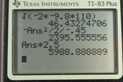 OpenStax College Physics, Chapter 4, Problem 47 (PE) calculator screenshot 1