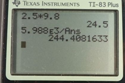 OpenStax College Physics, Chapter 4, Problem 47 (PE) calculator screenshot 2
