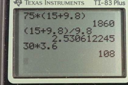 OpenStax College Physics, Chapter 4, Problem 51 (PE) calculator screenshot 1