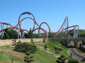The Dragon Khan in Spain's Universal Port Aventura Amusement Park.