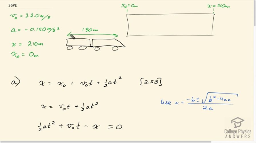 OpenStax College Physics, Chapter 2, Problem 36 (PE) video thumbnail