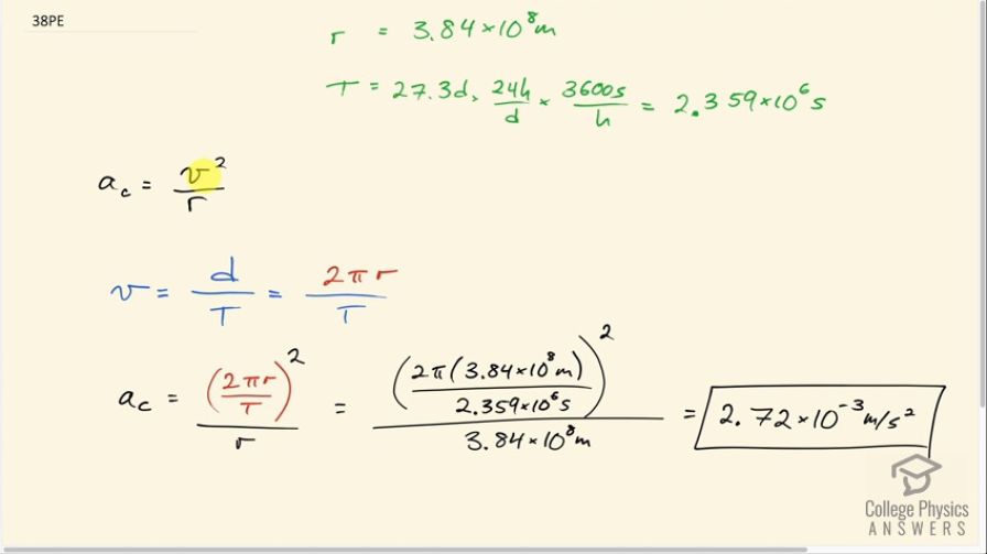 OpenStax College Physics, Chapter 6, Problem 38 (PE) video thumbnail