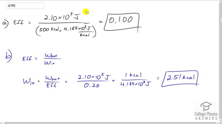 OpenStax College Physics, Chapter 7, Problem 47 (PE) video thumbnail