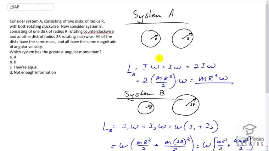 OpenStax College Physics, Chapter 10, Problem 19 (AP) video thumbnail