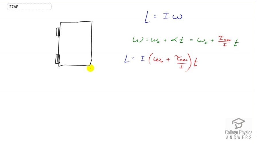 OpenStax College Physics, Chapter 10, Problem 27 (AP) video thumbnail