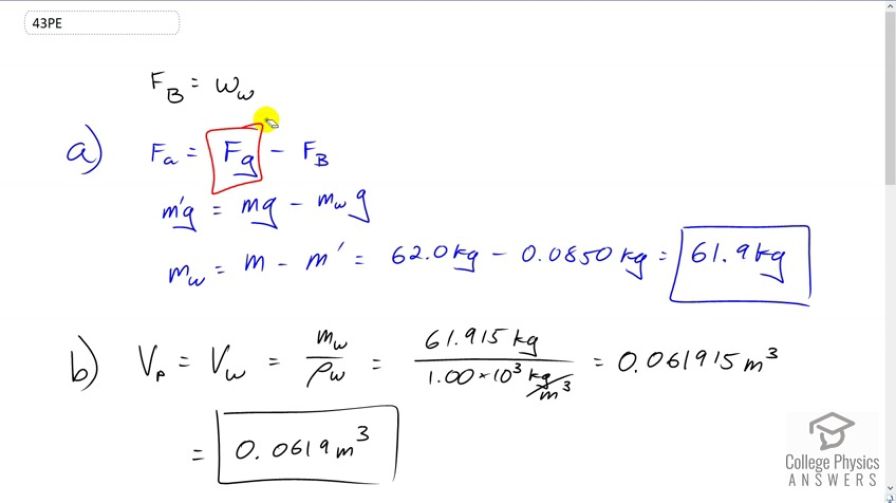OpenStax College Physics, Chapter 11, Problem 43 (PE) video thumbnail