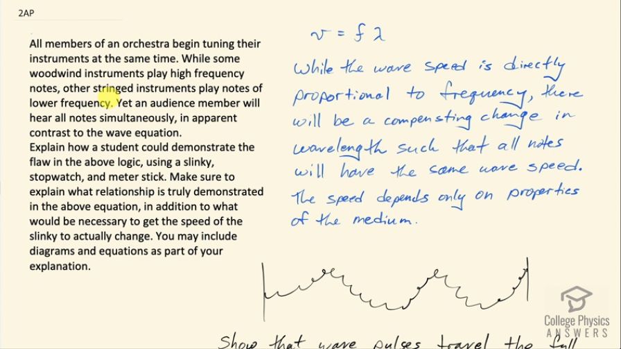 OpenStax College Physics, Chapter 17, Problem 2 (AP) video thumbnail