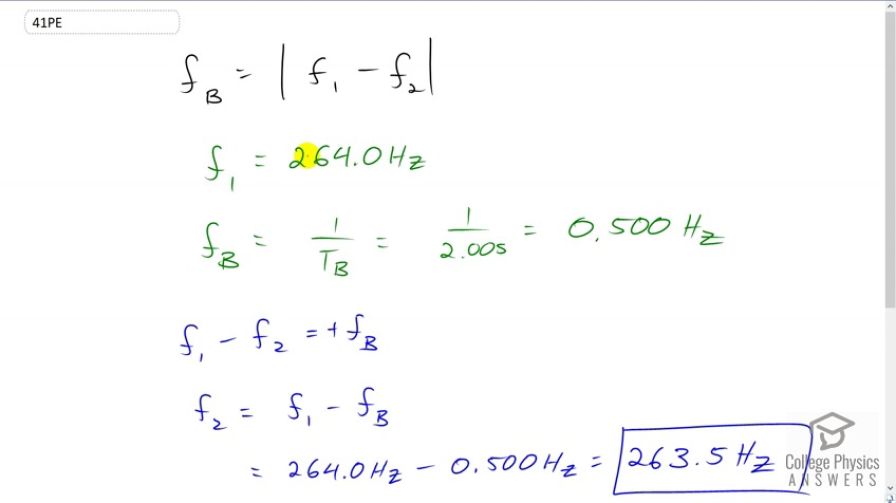 OpenStax College Physics, Chapter 17, Problem 41 (PE) video thumbnail