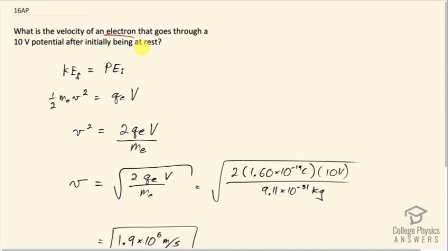 OpenStax College Physics, Chapter 19, Problem 16 (AP) video thumbnail
