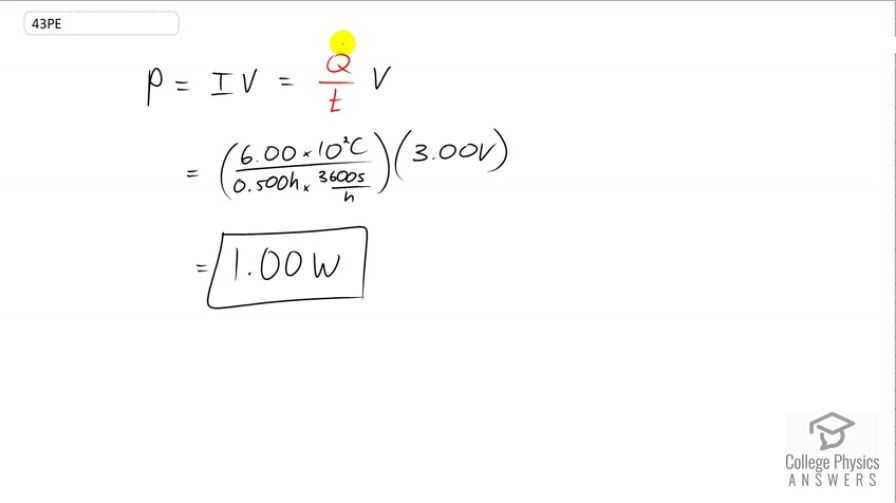 OpenStax College Physics, Chapter 20, Problem 43 (PE) video thumbnail