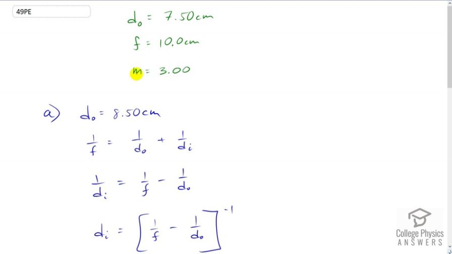 OpenStax College Physics, Chapter 25, Problem 49 (PE) video thumbnail