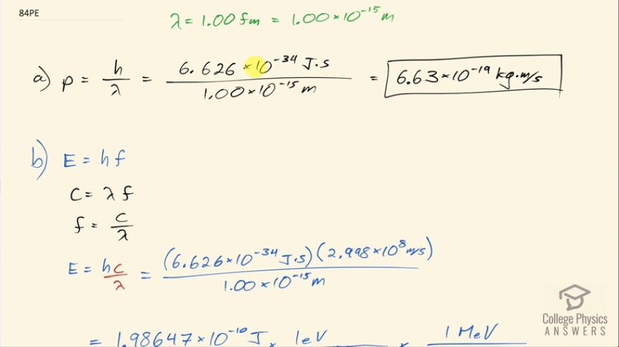 OpenStax College Physics, Chapter 29, Problem 84 (PE) video thumbnail