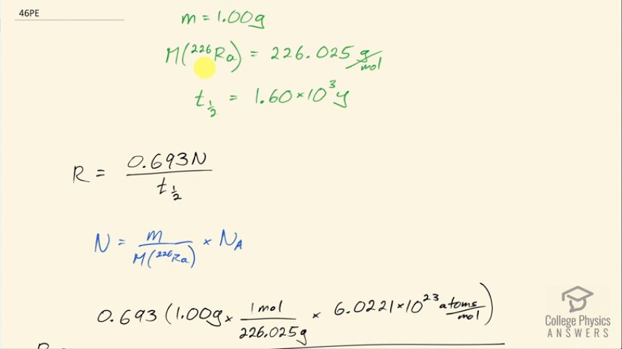 OpenStax College Physics, Chapter 31, Problem 46 (PE) video thumbnail
