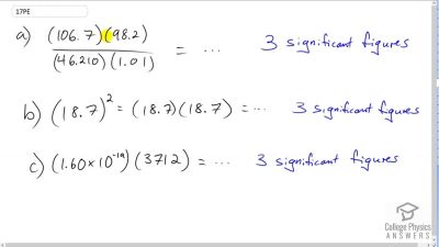 OpenStax College Physics Answers, Chapter 1, Problem 17 video poster image.