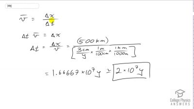 OpenStax College Physics Answers, Chapter 2, Problem 7 video poster image.