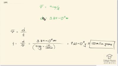 OpenStax College Physics Answers, Chapter 2, Problem 10 video poster image.