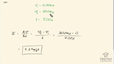 OpenStax College Physics Answers, Chapter 2, Problem 16 video poster image.