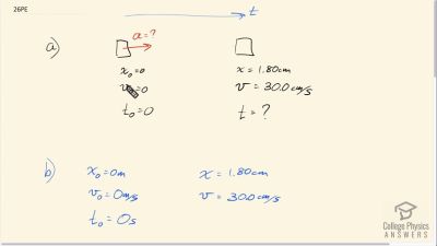 OpenStax College Physics Answers, Chapter 2, Problem 26 video poster image.