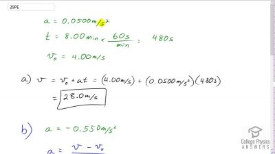OpenStax College Physics Answers, Chapter 2, Problem 29 video poster image.