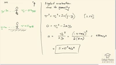 OpenStax College Physics Answers, Chapter 2, Problem 34 video poster image.