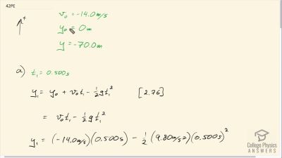 OpenStax College Physics Answers, Chapter 2, Problem 42 video poster image.