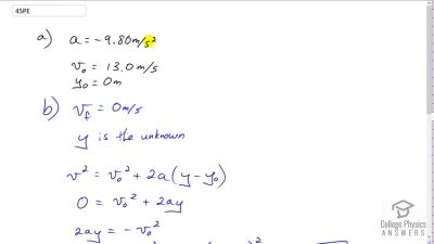 OpenStax College Physics Answers, Chapter 2, Problem 45 video poster image.