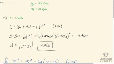 OpenStax College Physics Answers, Chapter 2, Problem 52 video poster image.