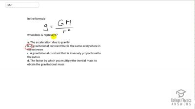 OpenStax College Physics Answers, Chapter 6, Problem 3 video poster image.