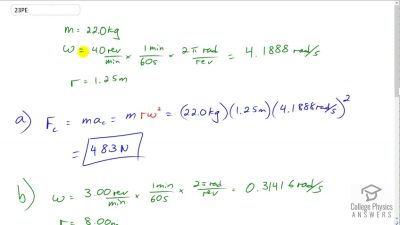 OpenStax College Physics Answers, Chapter 6, Problem 23 video poster image.