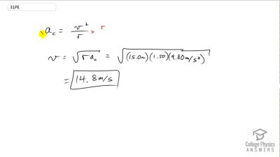 OpenStax College Physics Answers, Chapter 6, Problem 31 video poster image.