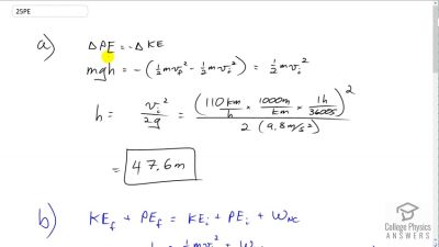 OpenStax College Physics Answers, Chapter 7, Problem 25 video poster image.